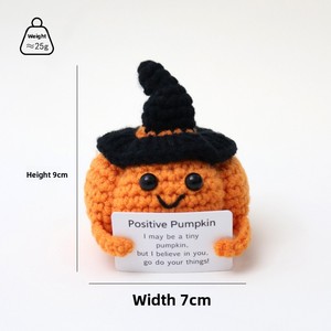ตุ๊กตาถักโครเชต์รูปฟักทองฮาโลวีนแบบใหม่ ข้ามพรมแดน ดีไซน์การ์ตูนน่ารัก ตุ๊กตาต้นไม้กระถางถักไหมพรมขนสั้น ขนาด 31-50 ซม. รูปนกฮูก - Product Image 2