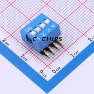 SMWA-04B-TP DIP Switch Switch ( Number of Switch Sections: 4 )( Lead Spacing: 2.54mm )( Rated Current: 25mA ) - Product Image 1