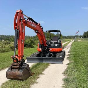 Mini pelle compacte de 3.5 tonnes pour la ferme et la construction, moteur Kubota, pelle sur chenilles, mini ensacheuse, meilleure qualité et abordable - Product Image 3