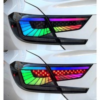 Accord 2018-2022 RGB 10e feu arrière à LED pour voiture Auto Fog DRL Brake Turn Signal Lamp Plug and Play Accessoires automobiles pour Honda