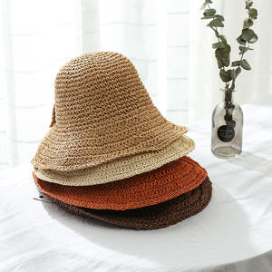 Sombrero <span class=keywords><strong>de</strong></span> Paja <span class=keywords><strong>de</strong></span> Ala Ancha con Lazo <span class=keywords><strong>de</strong></span> Moda para Fiestas <span class=keywords><strong>de</strong></span> Verano, Color Puro, Protección Solar, Sombrero <span class=keywords><strong>de</strong></span> <span class=keywords><strong>Pescador</strong></span>, para Viajes al Aire Libre, Playa, Mar - Product Image 5