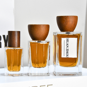 <span class=keywords><strong>30ml</strong></span> 50ml <span class=keywords><strong>100ml</strong></span> giảm dần bằng gỗ nắp vuông Nước hoa bơm lại chai xách tay phun container vuông phun rỗng - Product Image 5