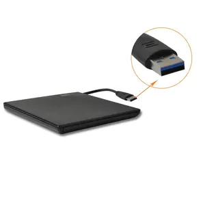 USB 3.0外置dvd驱动器刻录机超薄便携式DVD驱动器刻录机，适用于笔记本电脑台式机一体机