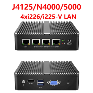 Ev ofis iş için Ubuntu Linux endüstriyel Mini PC 4x i226 2.5G RJ45 LANs fansız PfSense güvenlik duvarı yumuşak yönlendirici HD DP - Product Image 2