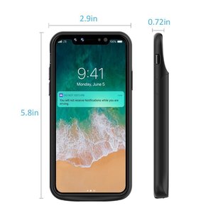 <span class=keywords><strong>Funda</strong></span> de batería de 6000mah para <span class=keywords><strong>iphone</strong></span> <span class=keywords><strong>X</strong></span> portátil energía carcasa para apple <span class=keywords><strong>X</strong></span> soporta función de audio - Product Image 3