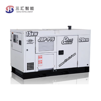 Générateur diesel silencieux portable à quatre roues pour usage domestique, alimenté par un moteur Cummins, 50 Hz, refroidi par eau