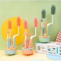 Brosse de nettoyage en silicone OEM en gros pour biberons – Outil de nettoyage pour biberons de bébé