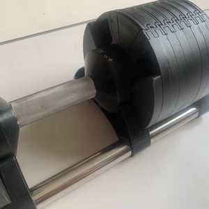 Manubrio Regolabile con Pesi Multipli Selezionabili, Impugnatura Antiscivolo in Metallo e Regolazione Rapida del Peso con Blocco a Rotazione - Product Image 2