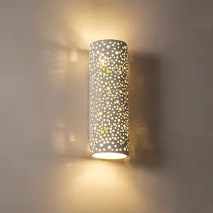 Lámpara LED de yeso para pared, iluminación bonita para yeso, precio de fábrica, blanca y moderna, gran oferta