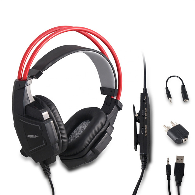 SYY High Quality USB Wired Game Stereo Headphone With Volume Control Mic Headset for PlayStation 4 PS4 PC Xbox Game Accessories