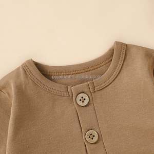 น่ารัก100% ผ้าฝ้ายอินทรีย์แขนยาวจีบเอวทารกห้องอาบน้ำฝักบัวชุดสาวถักชุดเด็ก - Product Image 4