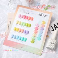 Vente flash, magnifique ensemble de vernis à ongles UV en gel de 12 couleurs roses, avec lampe LED/UV, formule non toxique, flacon pour usage professionnel en salon de manucure