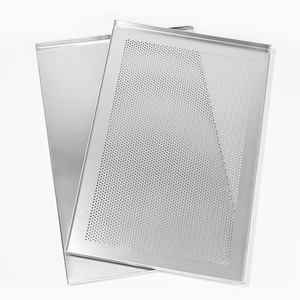 600x400mm Aluminum Alloy Perforated Handmade Custom Sheet Pans Commercial Baking <strong>Tray</strong>