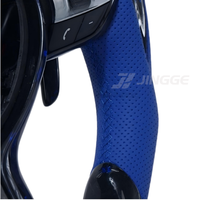 Volant en fibre de carbone forgé LED pour BMW F30 F10 F80 M3 M4, volant personnalisé en cuir M Performance avec affichage de course
