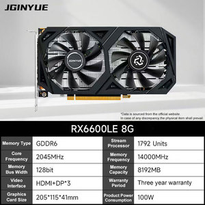 การ์ดจอ GeForce 6600 Super 8GB GDDR6 256-bit 8Pin สำหรับเล่นเกมส์บนพีซี คอมพิวเตอร์ตั้งโต๊ะ และแล็ปท็อป หน่วยความจำ 192-bit พร้อมพัดลมระบายความร้อน DP RX660 รุ่นใหม่ล่าสุด - Product Image 3
