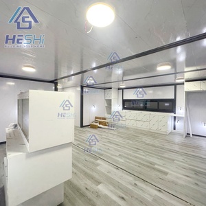 บ้านสำเร็จรูปทรงสี่เหลี่ยมผืนผ้า HESHi สำหรับสำนักงาน ขนาด 20 ฟุต 40 ฟุต แบบขยายได้ บ้านเคลื่อนที่ - Product Image 6