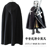 Manteau de chevalier templier blanc avec croix rouge SMLXLXXL, costume de cosplay, jeu de rôle, anime