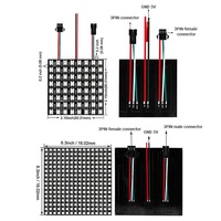 8*8 RGB LED Flexible PCB Borad Assembly Fabricant 8x32 Adressable WS2812B P10 16*16 LED Matrix Panel