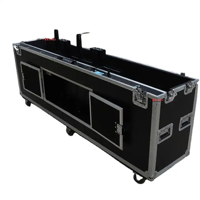 Customization 98'' 100'' Mobile Motorized Multimedia Plasma LED LCD TV Electric Lift Screen Display Flight Case