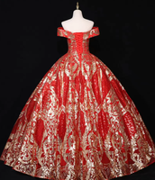 Robe de soirée à épaules dénudées