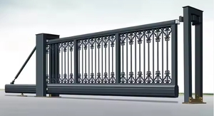 Phong cách hiện đại nhôm cantilever cửa trượt cho nhà trường nhà máy Mian lối vào thiết kế nổi đường lái xe cửa - Product Image 5