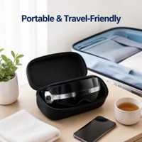 Masque de massage oculaire chauffant rechargeable par USB avec vibration et musique Bluetooth pour la relaxation des yeux, masseur pour les soins des yeux
