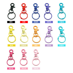 Llaveros de Aleación de Zinc Coloridos, Anillos Metálicos para Llaves, Accesorios de Moda, Forma Redonda, Estilo Fresco - Product Image 3