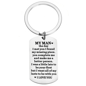 Llavero '<span class=keywords><strong>Mi</strong></span> Hombre', Regalo de Año Nuevo <span class=keywords><strong>para</strong></span> Esposo o <span class=keywords><strong>Novio</strong></span>, Mensaje Romántico 'Te Amo' <span class=keywords><strong>para</strong></span> el Día de San Valentín o <span class=keywords><strong>Cumpleaños</strong></span> - Product Image 1