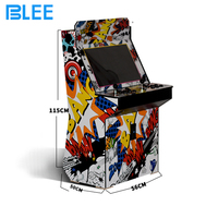 Vidéo à pièces classique rétro console de jeu d'arcade boxe bureau nostalgique arcade 2 joueurs rocker machine de combat