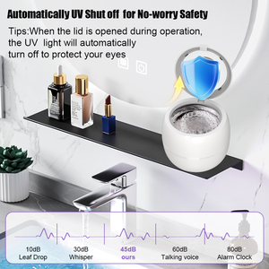 Potente Limpiador Ultrasónico Doméstico de 45kHz - Dispositivo Portátil de Limpieza de Retenedores y Dentaduras Postizas de 210ML - Product Image 4