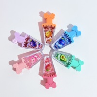 Miss Look Gloss à lèvres fruité avec nœud papillon, brillant et scintillant, 6 saveurs fruitées, hydratant et repulpant pour les lèvres