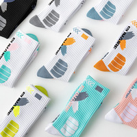 Chaussettes mi-mollet respirantes en mélange coton-polyester, antibactériennes, déodorantes, confortables, décontractées, pour le sport, vente en gros