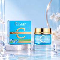 Crème hydratante raffermissante au collagène et aux céramides Disaar 50g – Redéfinit les contours du visage, hydratation intense avec huile d'amande douce – Vente en gros
