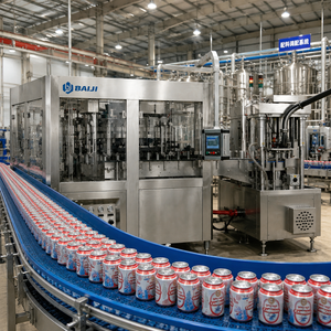 Linea di Lavorazione Automatica per Lattine di Birra da 330ml, Macchina 2 in 1 per Riempimento e Sigillatura di Bevande Gassate in Lattine di Alluminio - Product Image 1