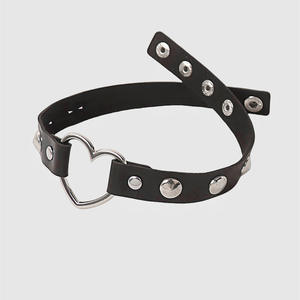 قلادة معدنية جديدة على شكل هيكل عظمي بشري من جلد البولي يوريثال ، قلادة بياقة قابلة للتعديل ، قلادة نسائية بنمط مثير من النقوش الهارجوكو - Product Image 3