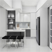 Armoires de cuisine PRIMA élégantes en MDF sur mesure avec finition laquée durable pour villas modernes