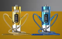 Vente en gros de bouteille d'eau avec logo personnalisé Style moderne narguilé automatique shisha technique de miroir flacon en verre coloré OEM ODM disponible