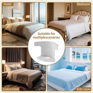 Lot de 4 attaches de drap de lit multifonctionnelles, clips de fixation robustes pour coins de drap, accessoires de maison - Product Image 5