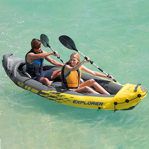 <span class=keywords><strong>INTEX</strong></span> bateau gonflable de radeau de rivière de 2 personnes avec palettes - Product Image 2
