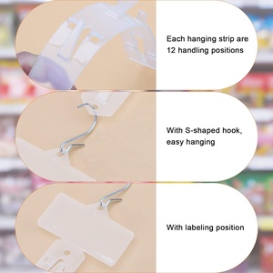 Hookei in Stock Plastic Merchandising Hang Strips Clips for Supermarket Products - Product Image 4