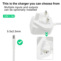 Alimentation AC-DC 5V 3A 15W, adaptateur britannique 55MMX21MM pour routeur, bande LED, caméra CCTV