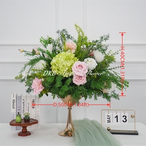Boule de fleurs artificielles DKB, décoration de mariage, centre de table personnalisé - Product Image 2