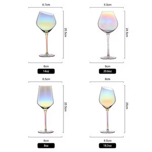 Jinbaijia Verre à vin rouge de <span class=keywords><strong>Bordeaux</strong></span> incassable personnalisé Forme de bouche oblique Cristal sans plomb soufflé à la main 101-200ml pour flûtes - Product Image 6