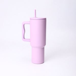 Car H4.0 <b>Handle</b> Travel <b>Tumbler</b> <b>40oz</b> Double Wall Vacuum Mug Lid Straw Anti-Slip OEM Custom Logo - Product Image 6