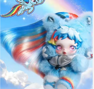 POP-MMART SkullPanda Little Horse Rainbow Peluche Pendente 11-30CM Blind Box Cocoon Queen - Product Image 3