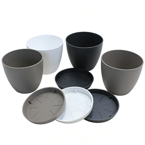 Support de pot de fleurs blanc Plafarm n° 4, soucoupe robuste en PP pour plantes, plateau de drainage intérieur/extérieur pour jardin et balcon, vente en gros OEM - Product Image 1