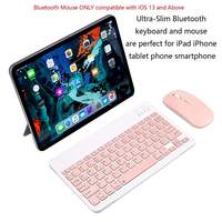 Teclado y Ratón Bluetooth Recargables, Portátiles y Delgados, Combo de Teclado y Ratón con n para Tablet