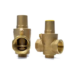 Brass Manual Pressure Reducing HVAC Valves For Household General Purpose 1/2 Inch Piston Type Pressure Reducing Valve