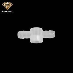 Conector en T de tres vías con rosca hembra 1/8NPTX 1/4 X 1/4, accesorio de bombeo de 6 mm de diámetro interior para tubería hexagonal de plástico PP para aceite, agua y aire. - Product Image 4