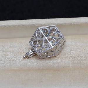 Pendentif pour sac à main en argent S925, style européen et américain, plateau vide DIY pour perles non perforées 9-10 mm 4816 - Product Image 4